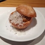 じどりや 穏座 - 「淡海地鶏食べ尽しコース」の一品。2012.11.