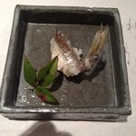 じどりや 穏座 - 「淡海地鶏食べ尽しコース」の一品。2012.11.