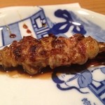 じどりや 穏座 - 「淡海地鶏食べ尽しコース」の一品。2012.11.