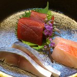 鮨 来多老 - 赤身、金目、〆鯖。