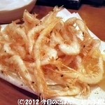 魚金 4号店 - 白えびのかき揚げ