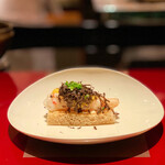 野嵯和 - ④牡丹海老のカナッペ風