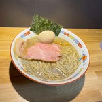 煮干中華 余韻 - 奥様の「味玉蟹味噌煮干しソバ」¥980