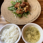 Paradaisu dainashithi - ご飯＆かき玉スープがセットで付きます