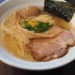 上州地鶏らーめん まるわ - 麺は無料で大盛にしてくれました♪