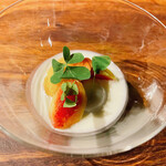 ヴィラ・デラ・パーチェ - いちじくと黒米団子のミルク