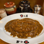 日乃屋カレー - カツカレー 七分盛り￥760 お茶碗1.5杯分 通常は、お茶碗2杯分