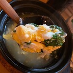 串まさ - ニラ玉リフト。ほんのり塩味がお酒飲んでるカラダにとても染み入ります