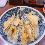 喉越しの蕎麦晴朗 - イカミニ天丼
