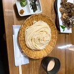 清水屋 - ざる、舞茸の白揚げ