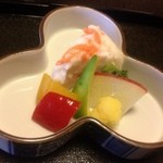 つる幸 - お新香はピクルとかぶら寿司（ランチの月）