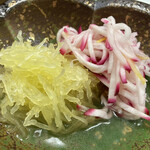 Gokayama Onsen Akaokan - 素麺南瓜、赤蕪（胡麻なます風味）