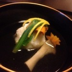 つる幸 - 焼き蛤と松茸と雲丹（ランチの月）