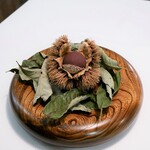 Installation Table ENSO L'asymetrie du calme - 『栗の渋皮煮をチョコレートコーティング』
