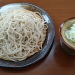 ドライブイン磐尚 - ざるそば。地元猪苗代産蕎麦粉十割。