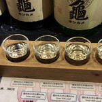 柳小路 TAKA - (金亀)日本酒7種テイスティング