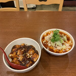 Sakauetoushoumen - 丼セットの麻婆丼＋刀削麺(マーラー)('21/11/03)