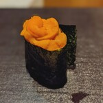 たかおか - 昆布森の雲丹。今年は希少だとお聞きしていましたが、透き通るように甘く美味。