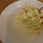 洋食Mogu - サラダ野菜の水切りは雑かな？