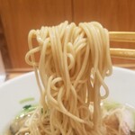 銀座 篝 - 清湯ソバの蛤と牡蠣の醤油　並　1,200円