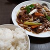 長秀龍 - 牛肉のオイスターソース　ライス