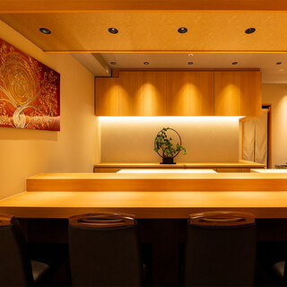 [Counter & Private Room] An elegant Japanese space where you can spend a blissful moment...