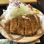 とんかつ 竹亭 谷山店 - 上とんかつ、サクサクで肉の脂が甘い・美味い。