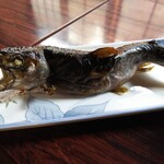 青荷温泉 - 岩魚塩焼き（定食内）