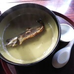 青荷温泉 - 岩魚の骨酒（2合）1820円