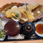 揚げたて天ぷら専門店 月のや - 穴子天婦羅定食　740円+税