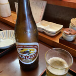 天富士 - 瓶ビールは600円