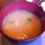 京坂屋 - みそ汁（大根とうふ）