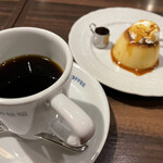 Hoshinokohiten - プリン500円とセットのコーヒー450円
