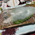 割烹よし田 - 活イカ刺身