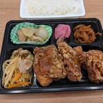 肉のよねざわ - 唐揚げ弁当（500円）