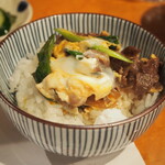 Agappo - 牛すき卵とじ オンザライス