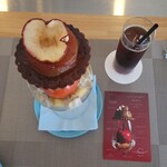 ラトリエ ドゥ ノノ - ノノパルフェタタンとアイスコーヒー