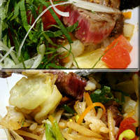 リコロ 大丸東京店 - ステーキ丼　野菜が多い！