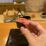 鮨 まつうら - 突出しの一品　のっけから仰反るうまさ