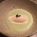 スパイスカフェ - 枝豆と新生姜のデザート