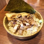 Ramen Iwamotoya - 炙りチャーシューごはん（小）と合わせて、ちょうどイイ満腹具合です。