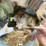 横浜ラーメン 町田家 - 私の食べ方