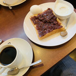 ハセ珈琲店 - ¥610- 小倉トーストモーニング