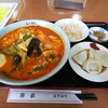 福園 - 「カルビ麺＋海鮮水餃子」全景