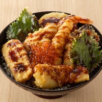 ランチ 鮨やの天丼 味噌汁付き