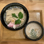 麺家 幸先坂 - 魚介つけ麺 (950円)