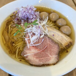 The Noodles & Saloon Kiriya - Kiri Soba 潮 、うずら玉子、玉ねぎ  1000円