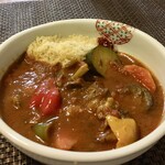 Au Peche gourmand - 仔羊と野菜のトマト煮込み＆クスクス