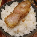 とんかつ けい太 - わさび醤油のロースかつ