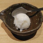 とんかつ けい太 - 〆のシャーベット